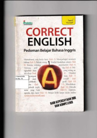 Image of Correct English : Pedoman Belajar Bahasa Inggris