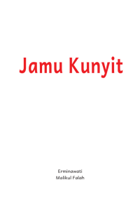 Image of Jamu Kunyit: Buku Informasi